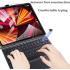 Wireless Bluetooth Keyboard, Ultra Slim Rechargeable Portable Cordless Keyboard with Touchpad 10 Inch Wireless Keyboard for iOS, Android, Windows, iPad, iPhone, Samsung (Black)